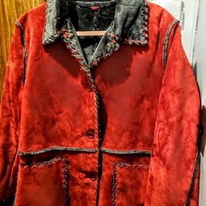 Seude knee length coat great for those chilly nigh